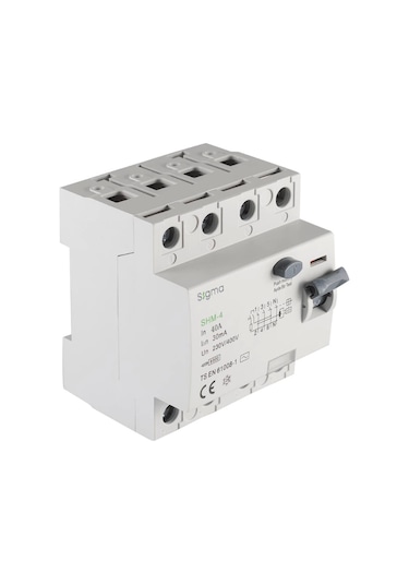 Sigma 4x40a 30ma 6ka Ac Tip Trifaze Kaçak Akım Koruma Rolesi