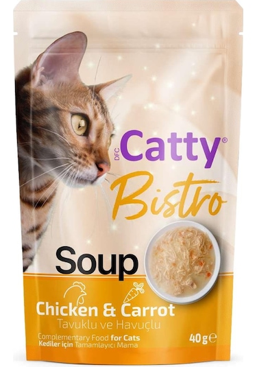 Catty Bistro Tavuklu Ve Havuçlu Kedi Çorbası 40 Gr