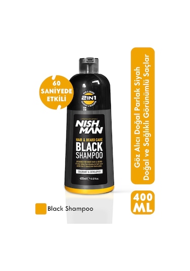 Nishman Siyah Saç Şampuanı 400 ML