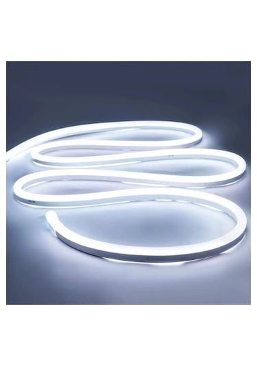 Neon Esnek Şerit Led 3 Metre Beyaz Işık + 220 Volt Fişli