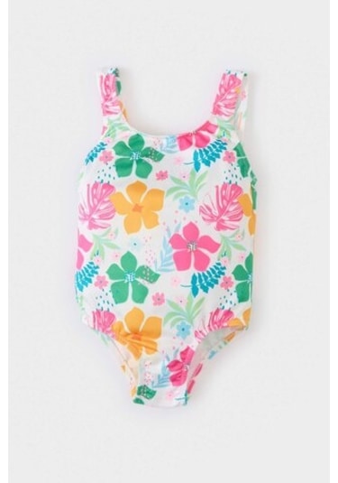 Defacto Kız Bebek Desenli Mayo C0788a525smwt34