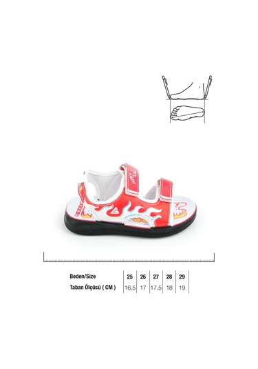 Gezer Yazlık Kız Çocuk Sandalet Gk1ypm.00171.00.ha2.0a Kırmızı