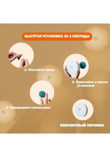 Kangvka 1w Led Gece Lambası, Hareket Ve Mekanik Sensörlü, Usb Şarjlı, 5 M² Aydınlatma, Bej Plastik Kapağı Sıcak Işık