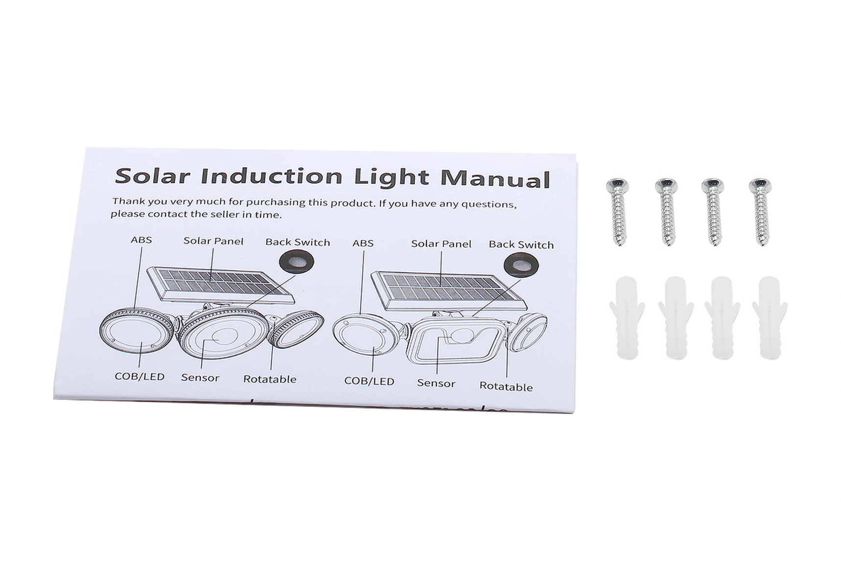 Geeroyoo Güneş Enerjili 3 Kafa Duvar Lambası - 78 Led 3 Çalışma Modu Ip65 Su Geçirmez 300-450lm 6000-6500k Diğer