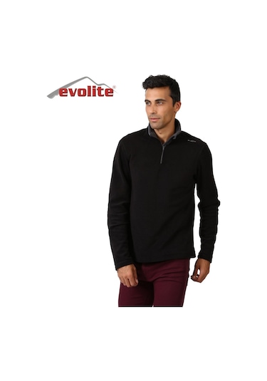 Evolite Fuga Bay Mikro Polar Sweater - Siyah Siyah