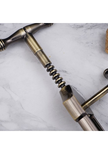 Suofeng Vintage Çinko Alaşımlı Şarap Açacağı - Pratik Ve Dayanıklı Ev Kullanımı Bronz