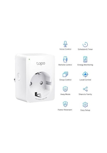 TP-Link Tapo P110 Mini Wi-Fi Tekli Akıllı Priz
