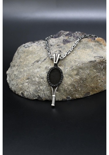 Tenis Raketi 925 Ayar Gümüş Kral Zincir 2mm 902415 Gümüş