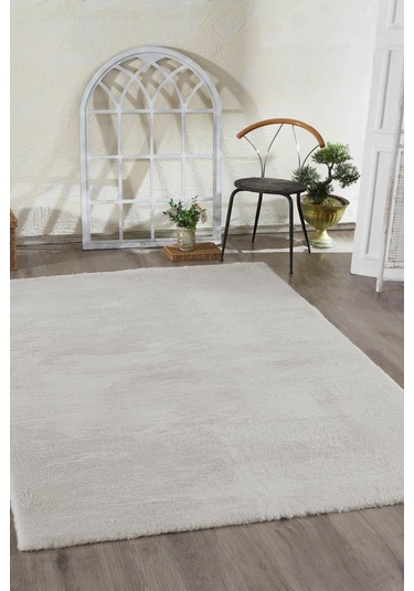 Jassrug Tavşan Tüyü Kürk Halı 120x180 Kül Gri