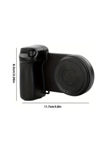 Xuweiwei Siyah Doldurucu Isik Aynali Kamera Tutacagi 360 Derece Ayarlanabilir Manyetik Telefon Standi Siyah-