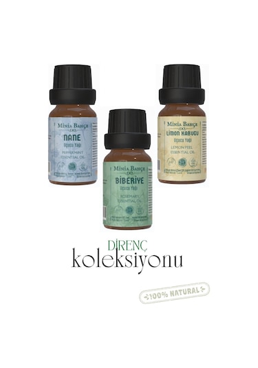 Nane Yağı 10ml, Limon Kabuğu Yağı 10ml, Biberiye Yağı 10ml 10 ML