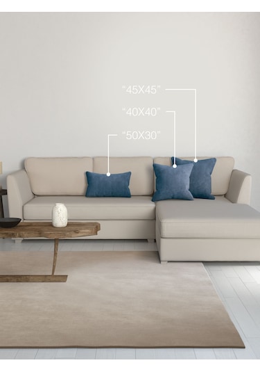 Br Perle Home Daily Series Derin Mavi Rengi Kırlent Yastık Kılıfı Derin Mavi