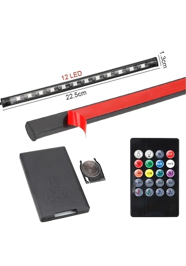 Ayak Altı Led 12 Ledli Lamba Sese Duyarlı Led Müziğe Duyarlı