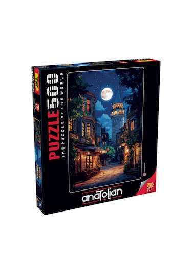 Anatolian 500 Parçalık Puzzle - Dolunayda Galata 3643