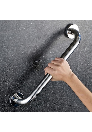 Q19 20cm Paslanmaz Parlak Engelli Tutunma Barı Parlak Krom