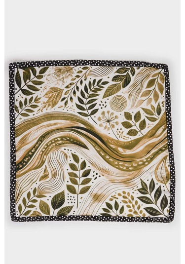 Defacto Kadın Desenli Fular G1572ax25wngn2 Yeşil