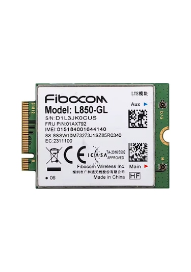 Fibocom Wireless L850-gl M.2 Kart Hücresel Lte Kablosuz Modülü Thinkpad Uyumlu