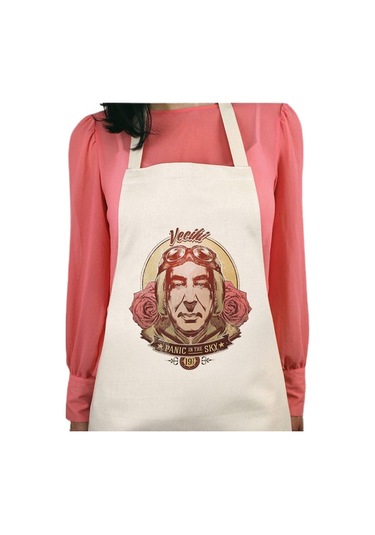 Vecihi Baskılı Su İtici Özellikli Mutfak Önlüğü