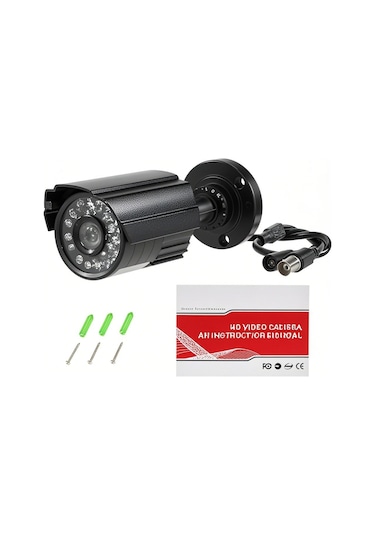 Aubyhe Ip66 Su Geçirmez 1200tvl Cctv Kamera, 24 Infrared Işık, Gündüz/gece Görüşü, Metal Kasa, Dışarıda Ve İçerde Kullanım