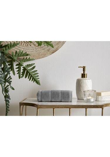 Sadem Organik Stripe Mutfak Ve Kurulama Havlusu 30x50 Cm Gri