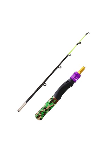 Lemestar 61cm Karbon Fiber Buz Balıkçılığı Kamışı, 2 Bölüm, 70g, Eva Sap, Çocuk Ve Gençler İçin Dayanıklı Spinning Kamışı