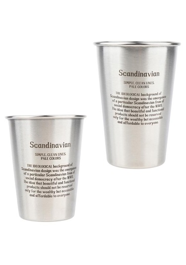 Homyl Bar Bira İçme Gümüş Için Paslanmaz Çelik 350ml Gümüş