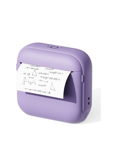 X6 Taşınabilir Mini El Etiket Yazıcısı Termal Baskı Bluetooth Etiket Makinesi Mor