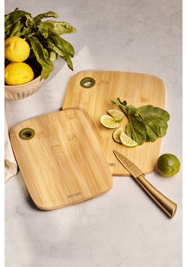Emsan Bambu Luna 2'li Kesme Tahtası