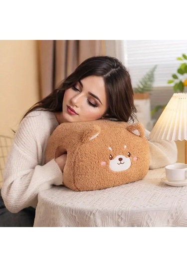 Elmpaly Pelüş Tavşan Tasarımı Yastık - Yumuşak El Isıtıcı Ve Ofis Şekerleme Yastığı