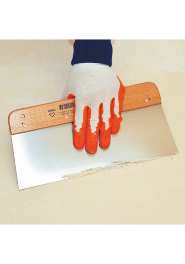 Macun Ispatulası Çeliği Ahşap Saplı Macun Spatula 30 Cm