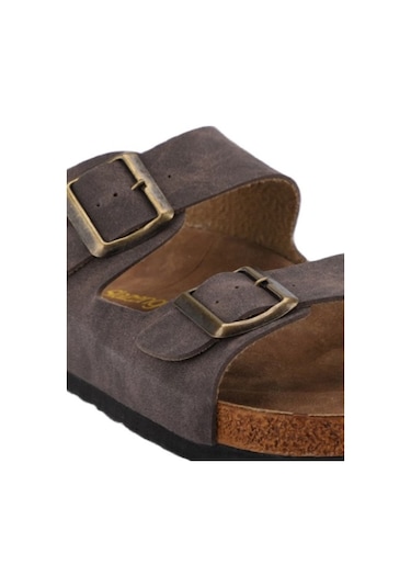 Slazenger Lens 500n Erkek Nubuk Terlik - Slazenger - Kahverengi - St00191-kahverengi-41 Kahverengi