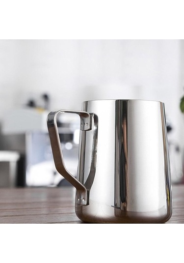 Novahub Paslanmaz Çelik Latte Köpürtücü 600ml Metal Sürahi Süt/kahve