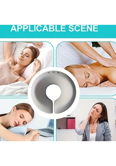 Honeybeeshop Gri Ayarlanabilir Masaj Yuz Yastigi Yatak Icin Rahat Bas Destegi Polyester Sunger 28 7cm X 7 37cm