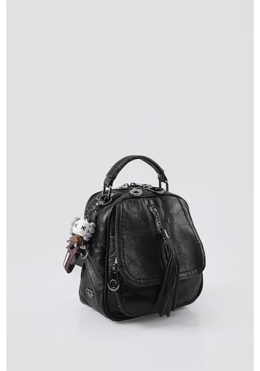 Ççs 17544 Kadın Omuz Ve Sırt Çantası Siyah