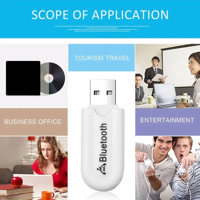 Sones B10 Çift Çıkışlı Usb Kablosuz Bluetooth Ses Alıcısı Aux Bluetooth Adaptörü