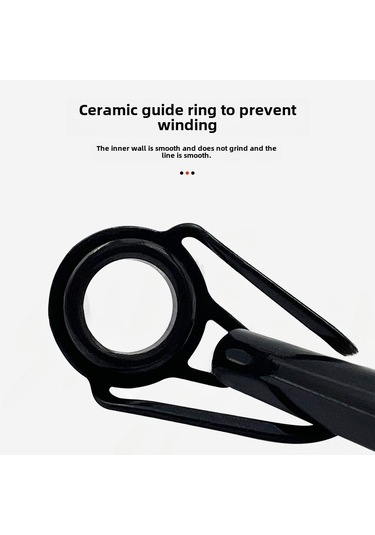 Xiyyadms Deniz Kamışı İçin Tıkama Önleyici Üst Çember Ve Önden Rehber Seti - Siyah, 35 Adet/kutu, Dayanıklı Malzeme, Tüm Su Ortamları