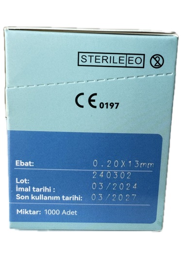 Akupunktur İğnesi Kuru İğne 0.20x13 Mm Beşli Tüpsüz 1000 Adet