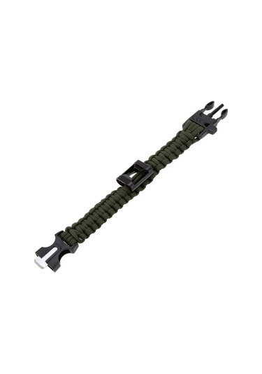 Jokmae Koyu Yeşil Paracord Acil Durum Bilekliği - Şişe Açacağı Diğer