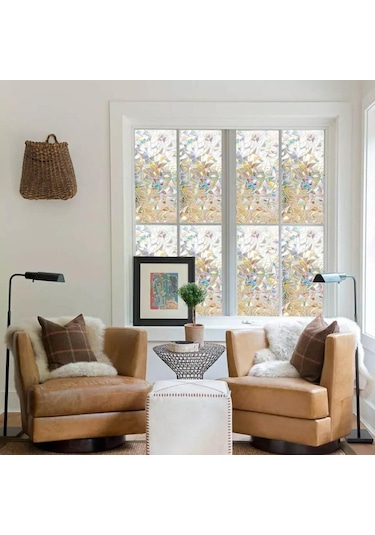 Statik Desenli Cam Folyosu Buzlu Cam Folyo Cam Filmi 3 D. (431361416)