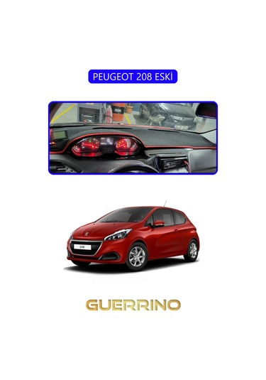 Peugeot 208 Eskitorpido Koruma Halısı Mavi Kenar Uyumlu