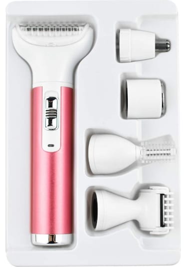 5'i 1 Arada Kadın Bikini Vücut Tüyleri Tıraş Makinesi Seti Usb Tüy Alma Epilatörü Kadınlar İçin Tüy Alma Makinesi