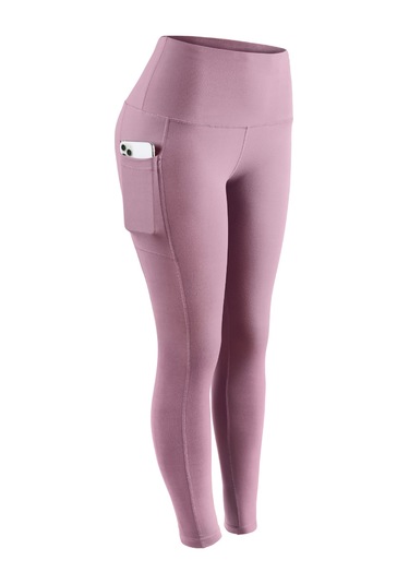 İlkbahar Ve Yaz Aylarında Yeni Yoga Pantolonları Yan Cepler Pembe