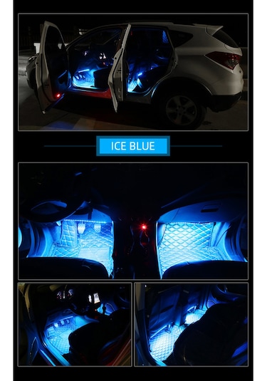 Renault Megane 2 Sese Duyarlı Ayak Altı Led Aydınlatma Kumandalı Rgb