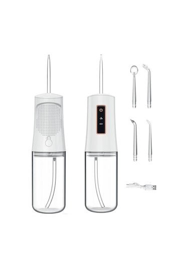 Valkyrie Şarj Edilebilir Taşınabilir Ağız Duşu Diş Protez Bakım 4 Başlıklı Sessiz Çalışma