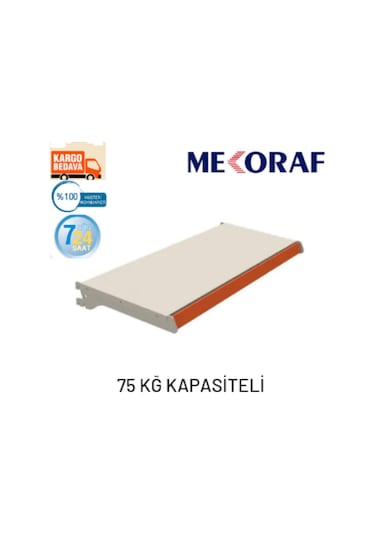 Mekoraf Market Rafı 30 Cm X 90Cm Takım Beyaz