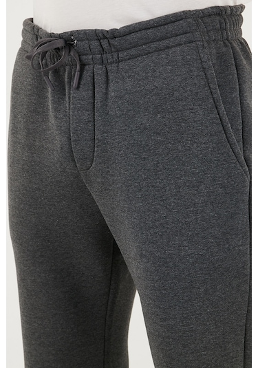 Buratti Pamuklu Regular Fit Normal Bel Şardonlu Erkek Eşofman Altı 5908040 Antrasit Melanj