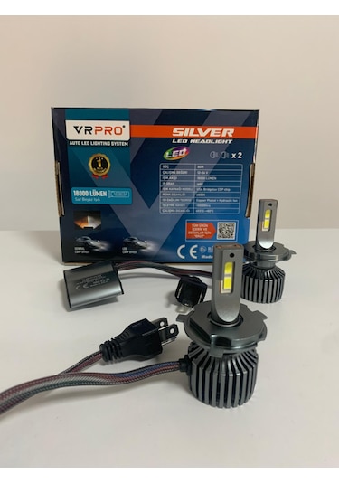 Sılver H4 Led Far Ampulü 60waat 18 Bin Lümen 12v 24v Uyumlu