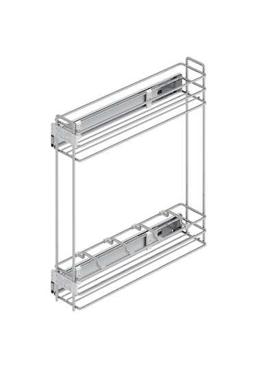 Starax Şişelik Teleskopik Frenli Yandan Raylı Gümüş