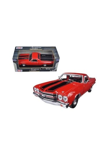Motormax 1970 Chevy El Camino Ss 396 1/24 Model Araba - Kırmızı