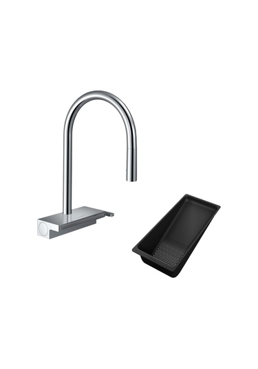 Hansgrohe Aquno Select M81 Spiralli Eviye Bataryası Sbox Krom Krom